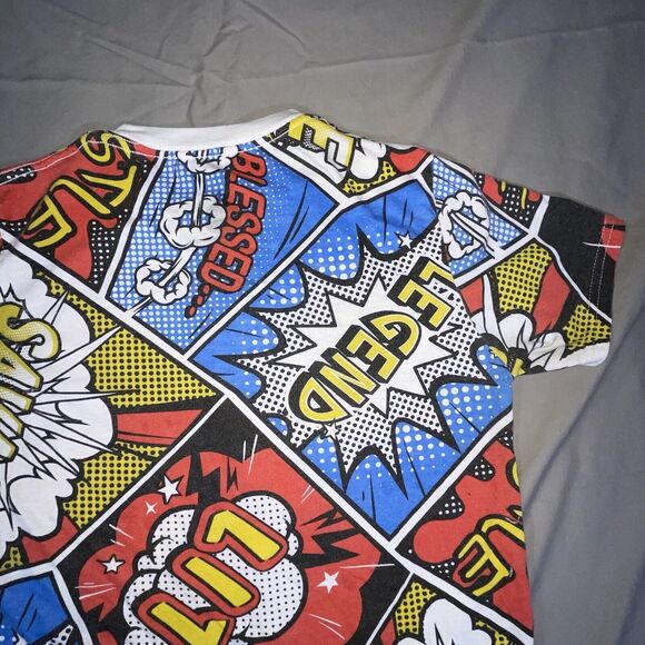 Bailey Apparel Launder HUSTLE Retro Pop Art Graphic T Shirt Mens Size Small - Picture 12 of 16